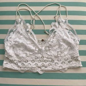 Free People One Adella Bralette White Medium